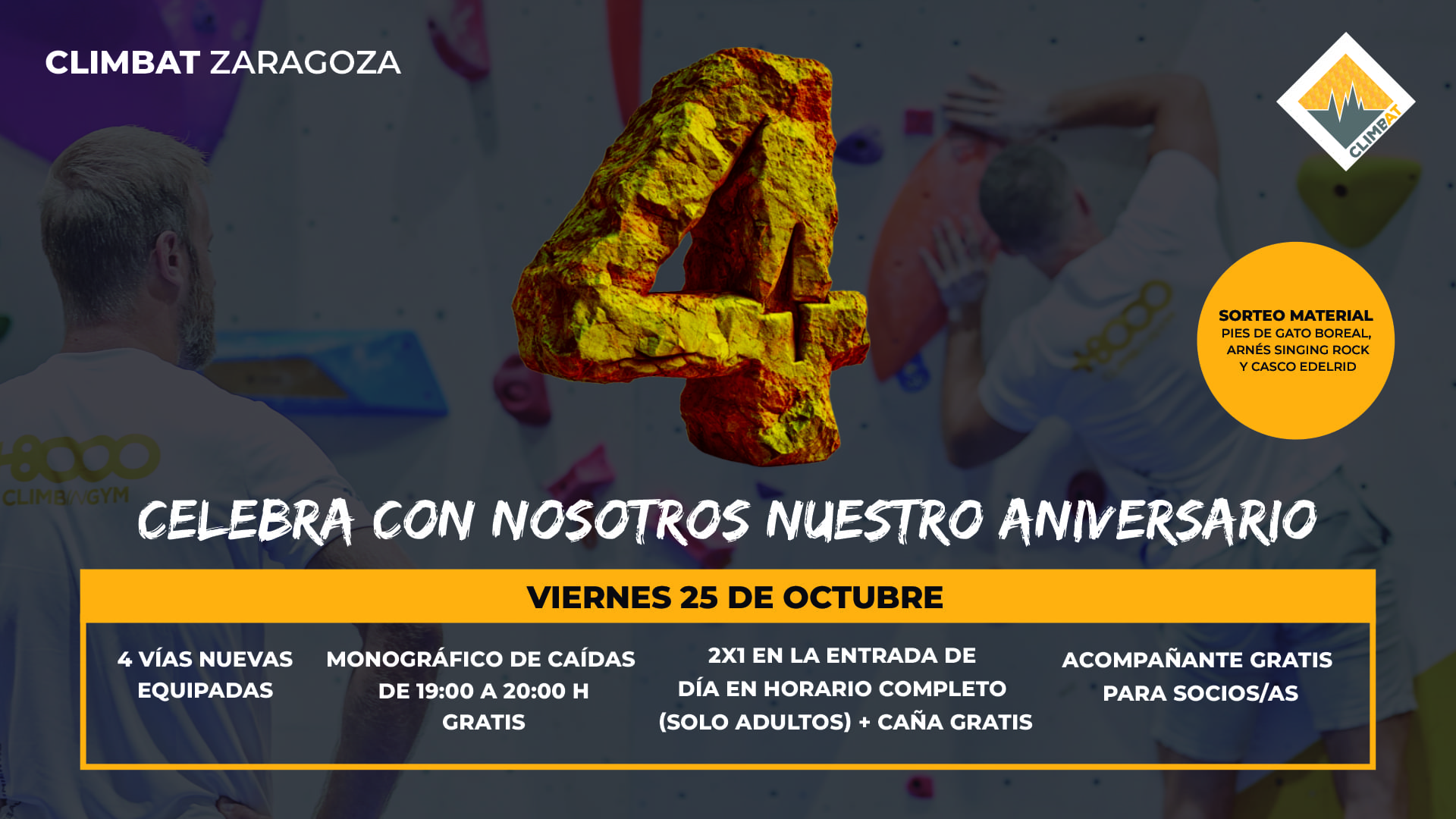 4º aniversario Climbat Zaragoza