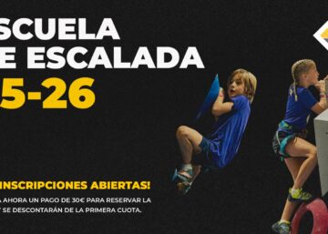 Preinscripciones abiertas para la Escuela de Escalada Climbat 2025-2026 con grupos infantiles, juveniles, de padres y madres y tecnificación