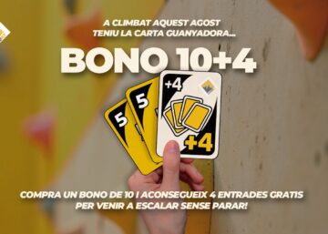 Promoció escalada Climbat agost 10+4 entrades gratis
