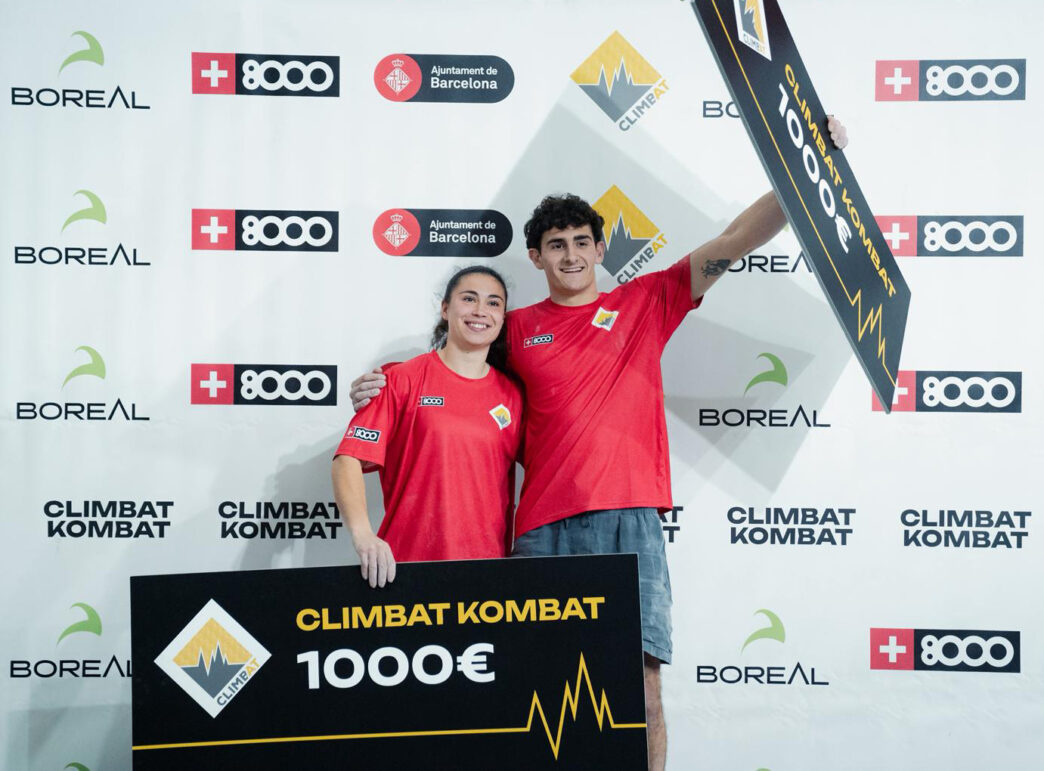 Ana Belén Argudo y Héctor Bazán ganadores del Climbat Kombat con premio de 1000€ en competición de escalada