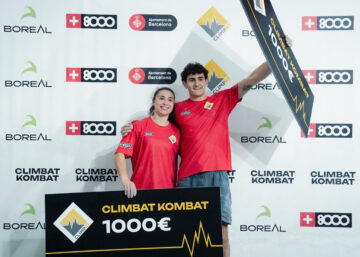 Ana Belén Argudo y Héctor Bazán ganadores del Climbat Kombat con premio de 1000€ en competición de escalada