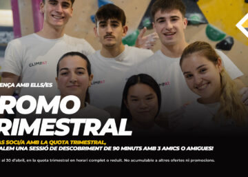 Promo Trimestral Climbat amb sessió de descobriment inclosa