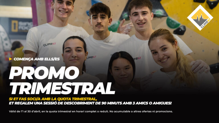 Promo Trimestral Climbat amb sessió de descobriment inclosa