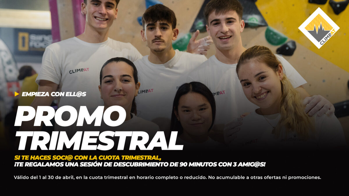 Promo Trimestral Climbat con sesión de descubrimiento incluida