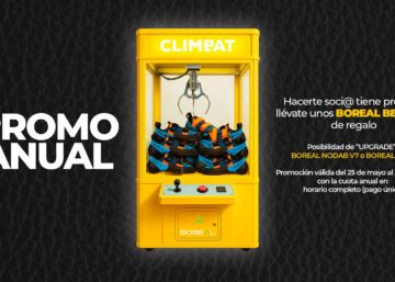 Promoción anual de Climbat con pies de gato Boreal Beta 2.0 de regalo para nuevos socios de escalada