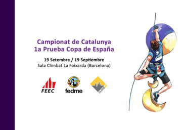 artel de la I Copa de España y el Campionat de Catalunya de Paraescalada 2026 en Climbat La Foixarda